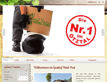Tablet Screenshot of gasthof-post.at